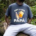 Voy Hacer Papa Ser Papa Voy A Ser Papa Dad To Be In Spanish Men's Comfort Colors T-Shirt Denim