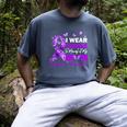 I Wear Purple In Memory Of My Mom Alzheimers Awareness Men's Comfort Colors T-Shirt Denim I Wear Purple In Memory Of My Mom Alzheimers Awareness Men's Comfort Colors T-Shirt Denim