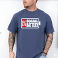1 Social Battery Sarcastic Introverted Men Women Men's Comfort Colors T-Shirt Blue Jean 1 Social Battery Sarcastic Introverted Men Women Men's Comfort Colors T-Shirt Blue Jean
