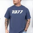 1977 Printed For 70's Birthdays Events Graduations T-Shirt Men's Comfort Colors T-Shirt Blue Jean