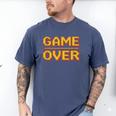 1980s Nostalgia Arcade Gamer Retro Video Game Novelty Men's Comfort Colors T-Shirt Blue Jean