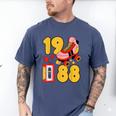 1988 Retro Raised On 80s Music Old School Nostalgia Punk Men's Comfort Colors T-Shirt Blue Jean