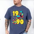 1990 Retro Raised In The 90s Old School Nostalgia Vibes Men's Comfort Colors T-Shirt Blue Jean
