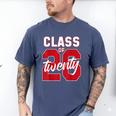 2 Sided Class Of 2026 Senior 2026 Graduation Men's Comfort Colors T-Shirt Blue Jean