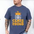 2018 Graduation Class Of 2018 King T Shirt Men's Comfort Colors T-Shirt Blue Jean