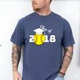 2018 Softball Senior Graduation Shirt For Girls Grad Men's Comfort Colors T-Shirt Blue Jean