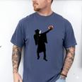 2019 Football Graduation Dab Shirt- Dabbing Graduate Men's Comfort Colors T-Shirt Blue Jean