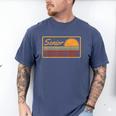 2025 Graduation Highschool Senior Sunset Men's Comfort Colors T-Shirt Blue Jean