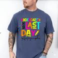 2025 Last Day Of School Autograph Kindergarten Graduation Men's Comfort Colors T-Shirt Blue Jean