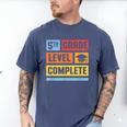 5th Grade Level Complete Shirt Graduation Last Day Of School Men's Comfort Colors T-Shirt Blue Jean