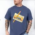 80's 90's Retro Music Party Costume Nostalgia Cassette Men's Comfort Colors T-Shirt Blue Jean