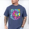 8th Grade Graduate 2024 Graduation Last Day Of School Tie Men's Comfort Colors T-Shirt Blue Jean