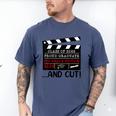 8th Grade Graduation 2026 Graduate Clapperboard Men's Comfort Colors T-Shirt Blue Jean