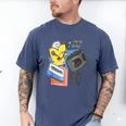 90s Retro Cassette And Walkman Nostalgia Graphic Tee Men's Comfort Colors T-Shirt Blue Jean