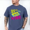 90's Vibe Retro Style Cassette Tape Nostalgia 1990s Party Premium Tri-Blend Men's Comfort Colors T-Shirt Blue Jean
