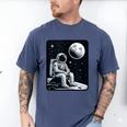 Aesthetic Spaceman Astronaut On The Moon Space Introvert Men's Comfort Colors T-Shirt Blue Jean
