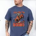Ain't My First Rodeo Bull Riding Cowboy Dad Rider Boy Men Men's Comfort Colors T-Shirt Blue Jean
