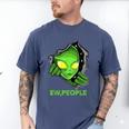 Alien Face Ew People UFO Introvert Meme Men Women Kids Men's Comfort Colors T-Shirt Blue Jean
