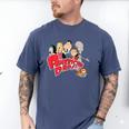 American Dad Show Logo With Family Cartoon Men's Comfort Colors T-Shirt Blue Jean