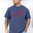 American Flag Fishing-Shirt Men Kids Bass Fish Dad Patriotic Men's Comfort Colors T-Shirt Blue Jean