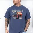 American Flag Trump 2024 Daddy's Home We The People Men's Comfort Colors T-Shirt Blue Jean