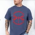 Antisocial Dragonfly Introvert Humor Nature Insect Graphic Men's Comfort Colors T-Shirt Blue Jean