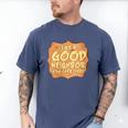 Antisocial Like A Good Neighbor Stay Over There Introvert Men's Comfort Colors T-Shirt Blue Jean