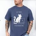 Antisocial Introvert Cat With Coffee On Computer Emo Goth For Men Women Men's Comfort Colors T-Shirt Blue Jean Antisocial Introvert Cat With Coffee On Computer Emo Goth For Men Women Men's Comfort Colors T-Shirt Blue Jean