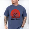 AntiSocial Worker Anti-Social Social Worker Introvert Men's Comfort Colors T-Shirt Blue Jean AntiSocial Worker Anti-Social Social Worker Introvert Men's Comfort Colors T-Shirt Blue Jean