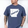 Arkansas Nursing Nurse Graduation Men's Comfort Colors T-Shirt Blue Jean