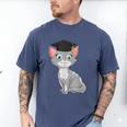 Bachelor Master Cats Graduation 2026 Graduate Men's Comfort Colors T-Shirt Blue Jean