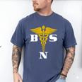 Bachelor Of Science Nursing Graduation Men's Comfort Colors T-Shirt Blue Jean