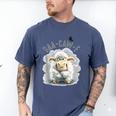 Back Off – Sheep Baa Crow Caw Pun For Introverts Men's Comfort Colors T-Shirt Blue Jean