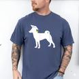 Basenji Graduation Dog Graduate Men's Comfort Colors T-Shirt Blue Jean