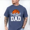 Basketball Dad Basketball Player Game Day Father's Day Men's Comfort Colors T-Shirt Blue Jean