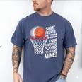 Basketball Mom Or Dad Basketball Parent Men's Comfort Colors T-Shirt Blue Jean
