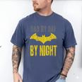 Batman Dad By Day Men's Comfort Colors T-Shirt Blue Jean