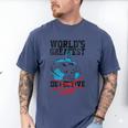Batman Greatest Dad Men's Comfort Colors T-Shirt Blue Jean