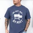 BBQ Pit Reverse Flow Smoker Accessory Dad Grill Men's Comfort Colors T-Shirt Blue Jean