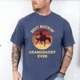 Best Buckin' Granddaddy Western Rodeo Cowboy Bucking Horse Men's Comfort Colors T-Shirt Blue Jean