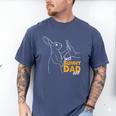 Best Bunny Dad Ever Rabbit Daddy Bunny Father Bunny Men's Comfort Colors T-Shirt Blue Jean