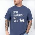 Best Havanese Dad Ever Cool Dog Owner Men's Comfort Colors T-Shirt Blue Jean