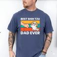 Best Shih Tzu Dad Ever Shih Tzu Men's Comfort Colors T-Shirt Blue Jean