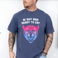 Bi Shy And Ready To Cry Bisexual Introvert Bi Pride Men's Comfort Colors T-Shirt Blue Jean Bi Shy And Ready To Cry Bisexual Introvert Bi Pride Men's Comfort Colors T-Shirt Blue Jean