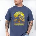 Bigfoot Outdoor Hiking Dad Joke Im Outstanding Sasquatch Men's Comfort Colors T-Shirt Blue Jean