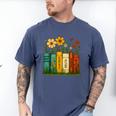 Book Flower 8647 Foxtrots Deltas Tangos Men's Comfort Colors T-Shirt Blue Jean