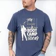 Boot Camp Graduation Military Cousin Support Tee Men's Comfort Colors T-Shirt Blue Jean
