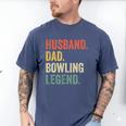 Bowler Husband Dad Bowling Legend Father's Day Men's Comfort Colors T-Shirt Blue Jean