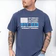Boy Dad Proud Dad Of Boy Father Of Boy Shirt For Dad US Flag Men's Comfort Colors T-Shirt Blue Jean