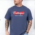Buttwiper New Dad Beer Inspired Diaper Shower Men's Comfort Colors T-Shirt Blue Jean